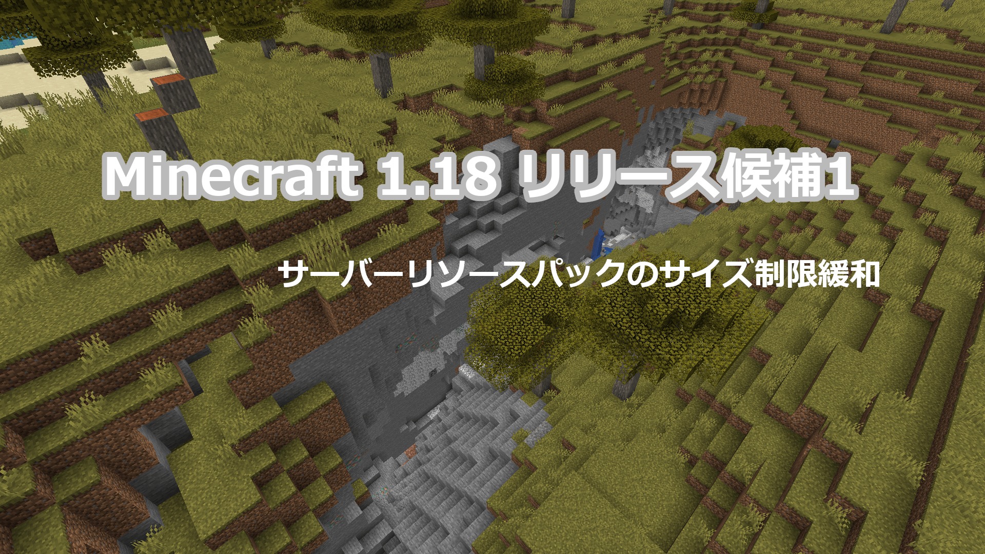 Minecraft 1.18 リリース候補1