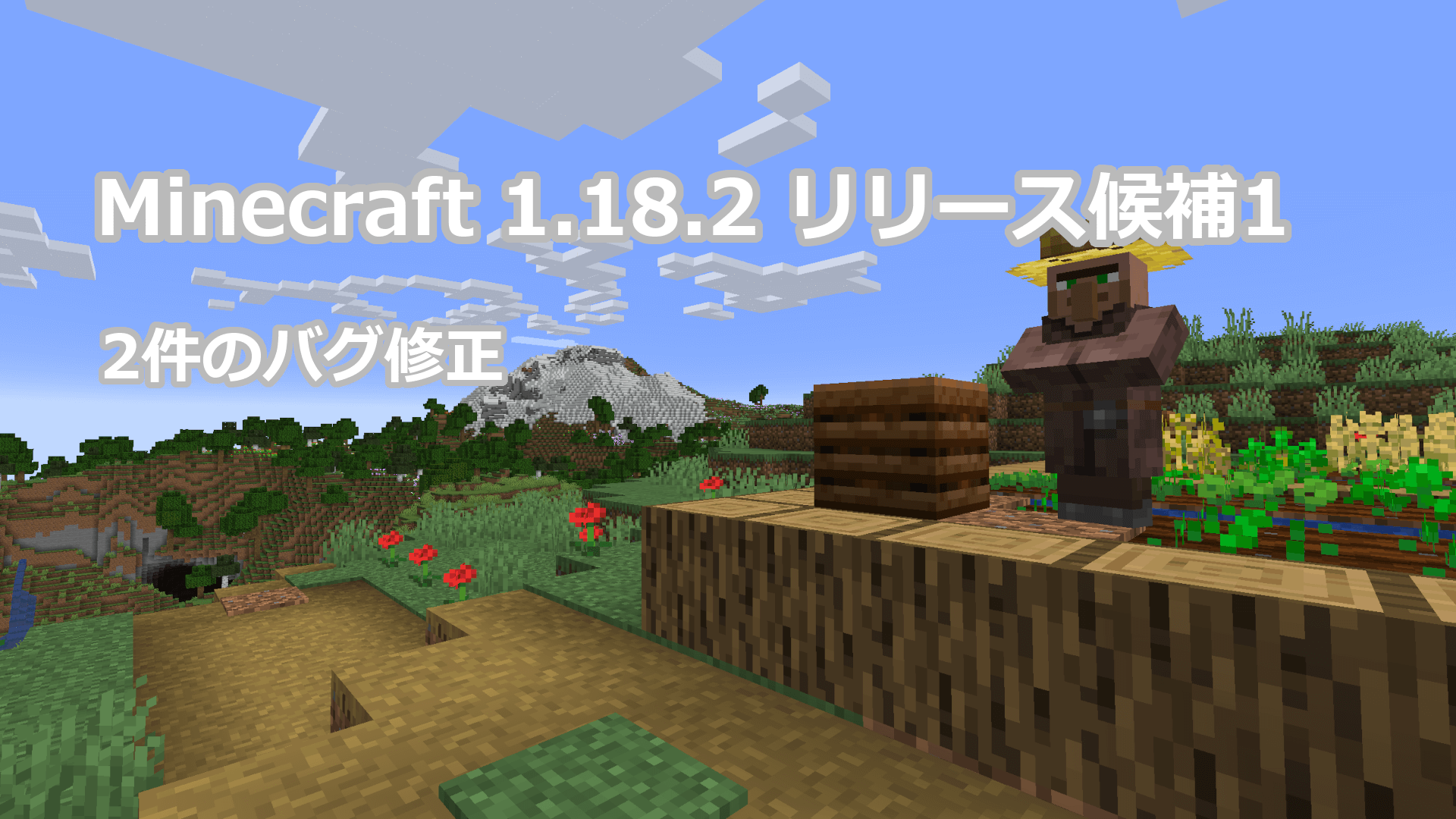 Minecraft 1.18.2 リリース候補1 アップデート情報｜2件のバグ修正